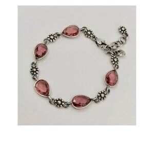 Brighton "La Vie En Rose" bracelet. Vibrant pink Swarovski crystals. *